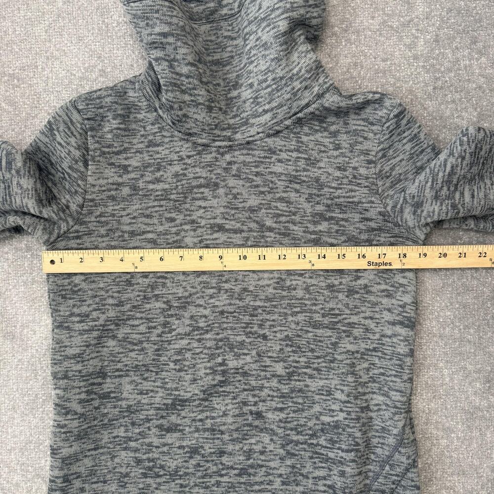 Lands' End Sweatshirt Womens Small Gray Cowl Neck Fleece Tunic Pullover Top - Picture 6 of 8